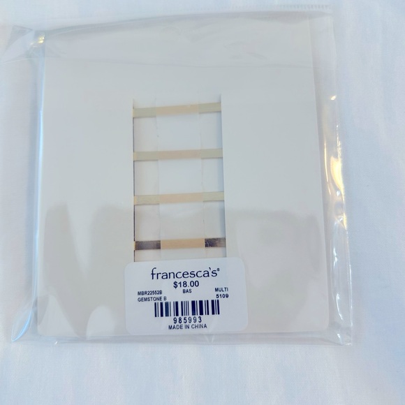 NWT Francesca’s Pamula Gemstone Crystal Bobby Pin Set (Unopened) BUNDLE of 2 - Picture 3 of 10
